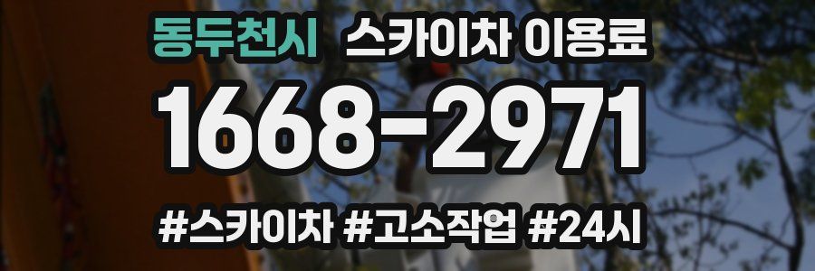 동두천시 스카이차 이용료