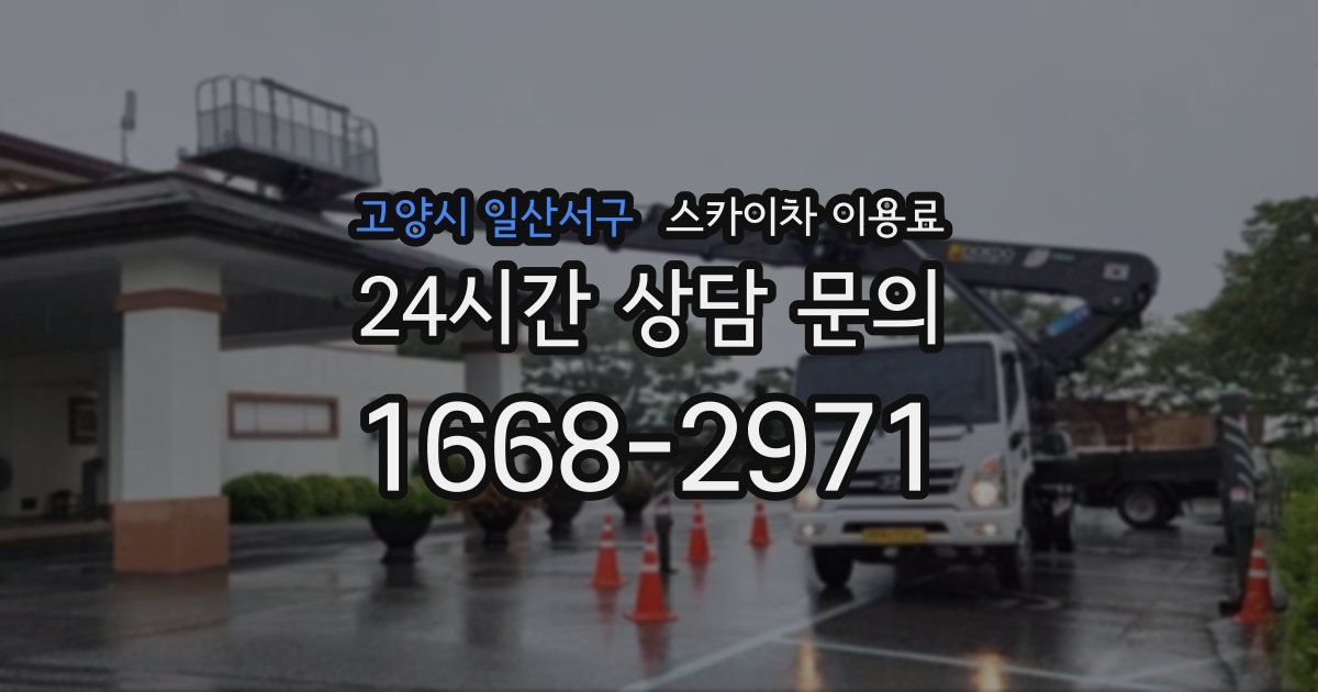 고양시 일산서구 스카이차 이용료