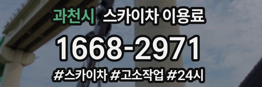 과천시 스카이차 이용료