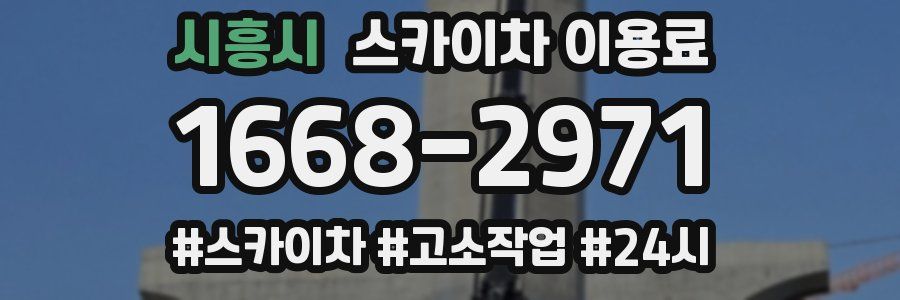 시흥시 스카이차 이용료