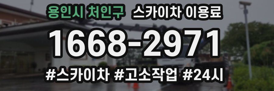 용인시 처인구 스카이차 이용료