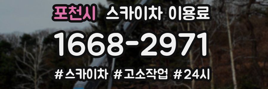 포천시 스카이차 이용료