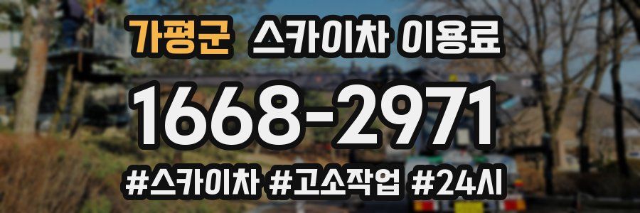 가평군 스카이차 이용료