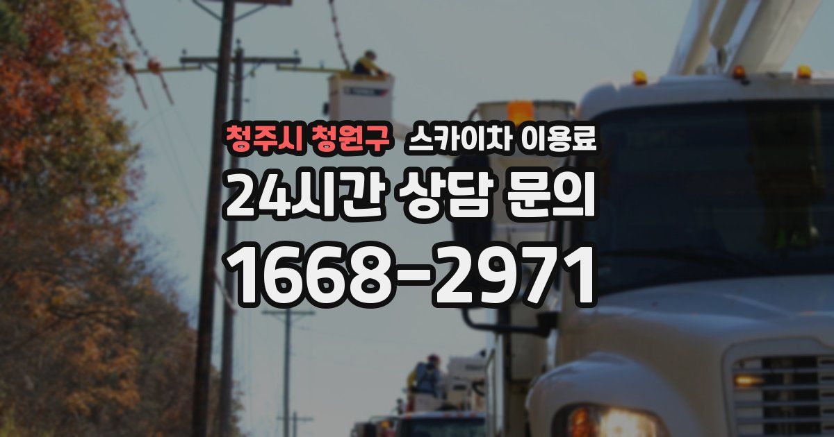 청주시 청원구 스카이차 이용료