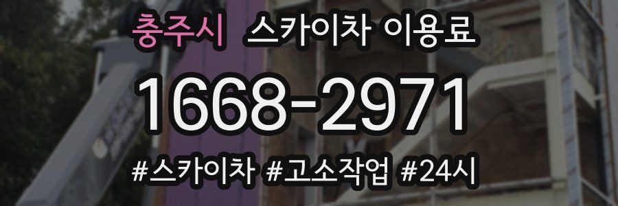 충주시 스카이차 이용료