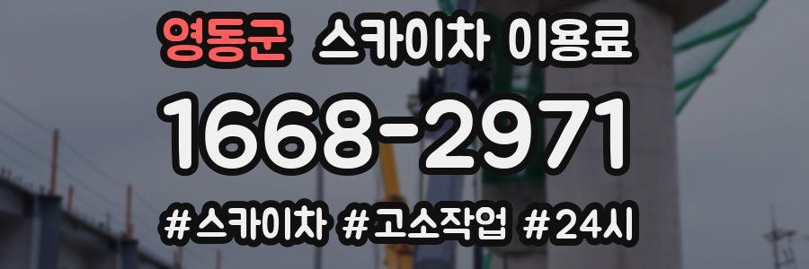 영동군 스카이차 이용료