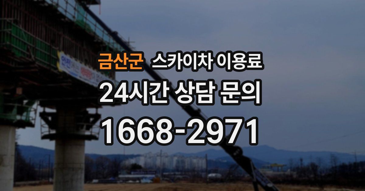 금산군 스카이차 이용료