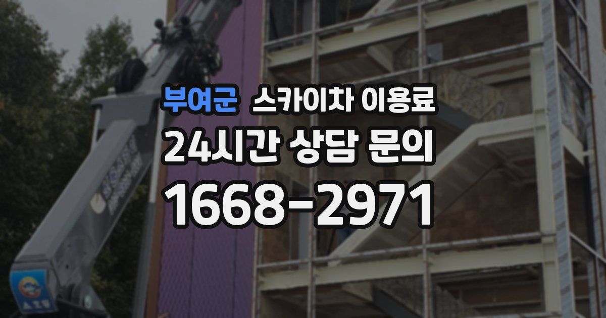 부여군 스카이차 이용료