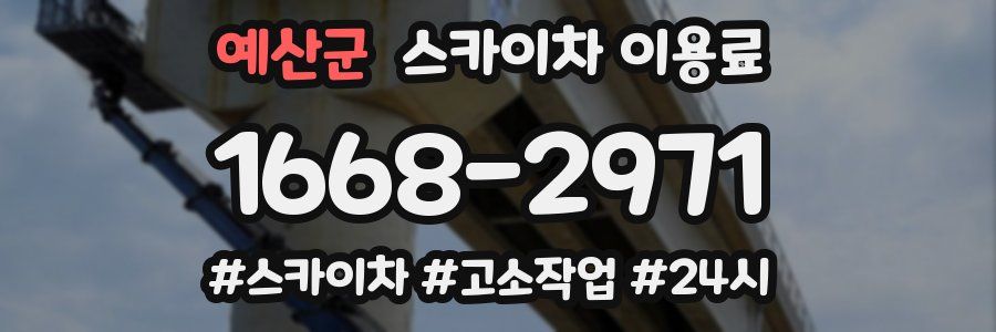 예산군 스카이차 이용료