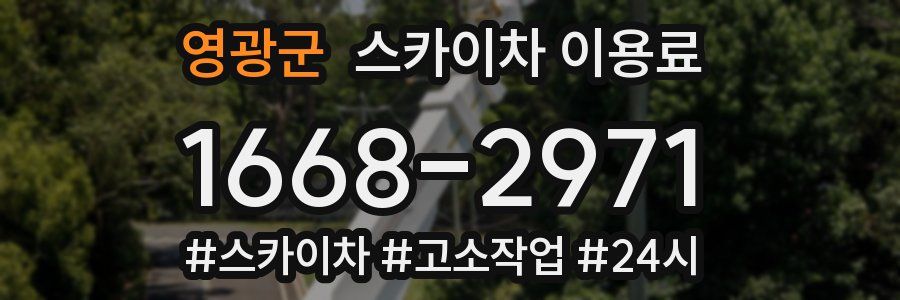 영광군 스카이차 이용료