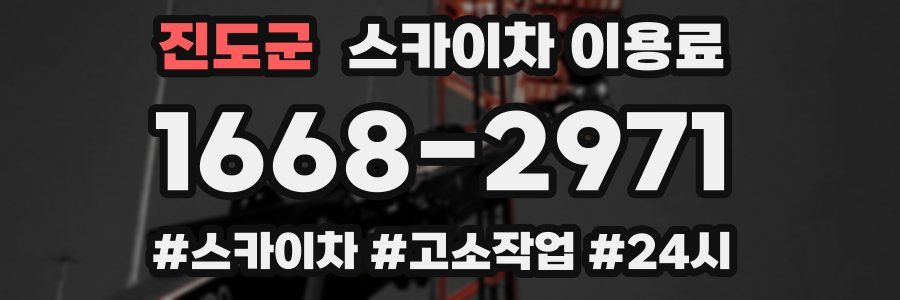 진도군 스카이차 이용료