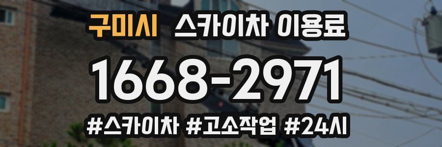 구미시 스카이차 이용료
