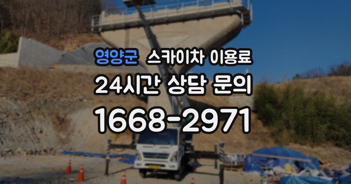 영양군 스카이차 이용료