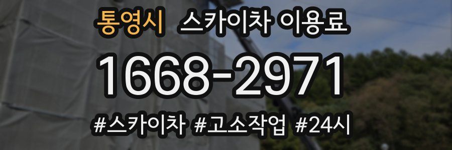 통영시 스카이차 이용료