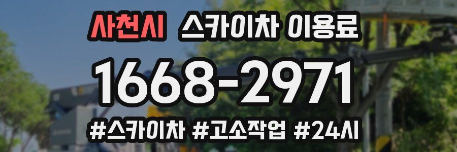사천시 스카이차 이용료