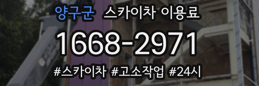 양구군 스카이차 이용료