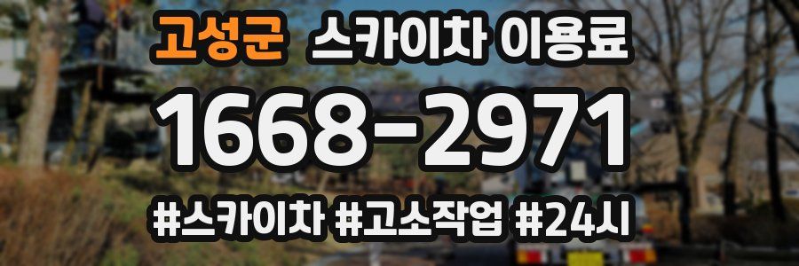 고성군 스카이차 이용료