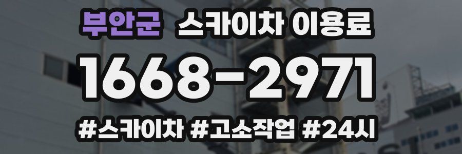 부안군 스카이차 이용료