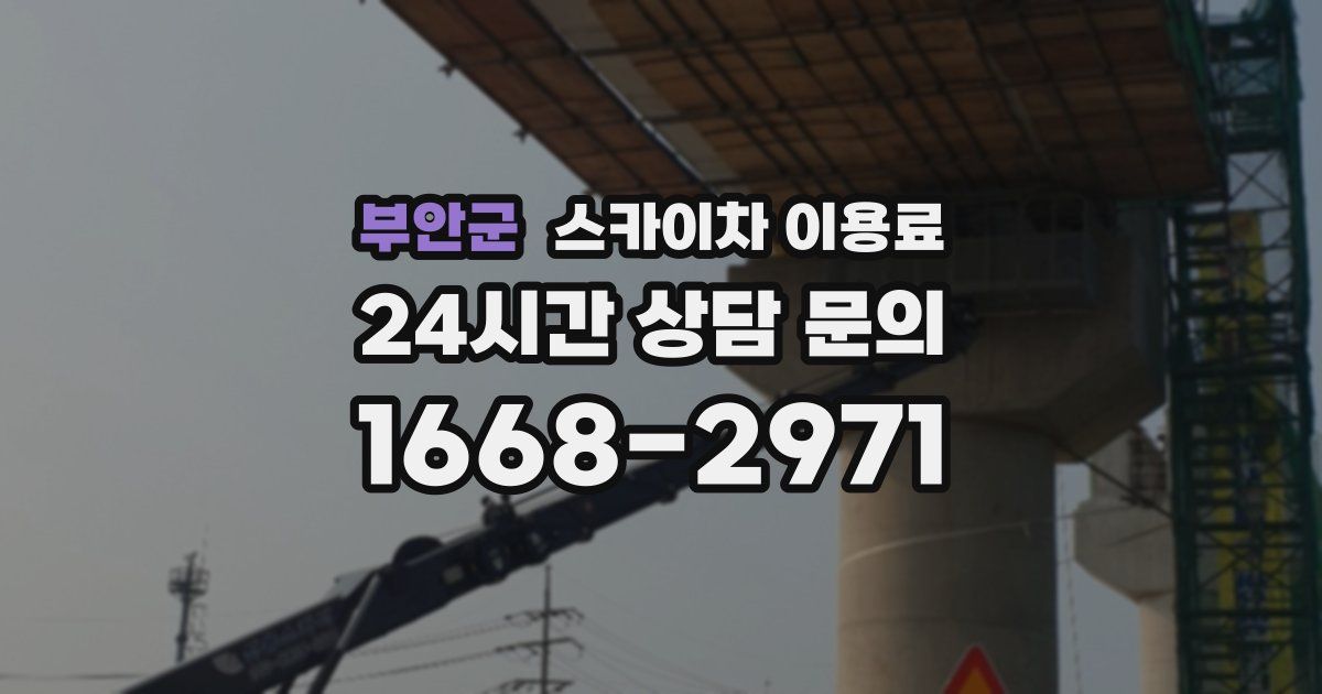 부안군 스카이차 이용료