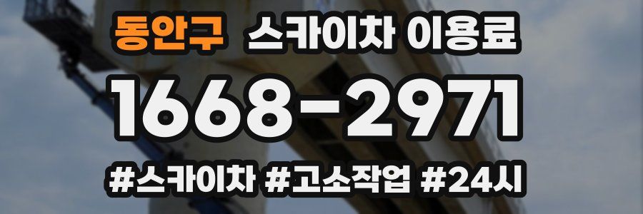 동안구 스카이차 이용료