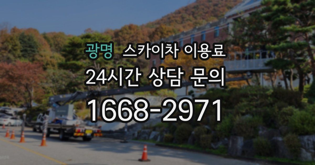 광명 스카이차 이용료