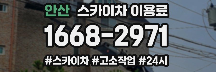 안산 스카이차 이용료