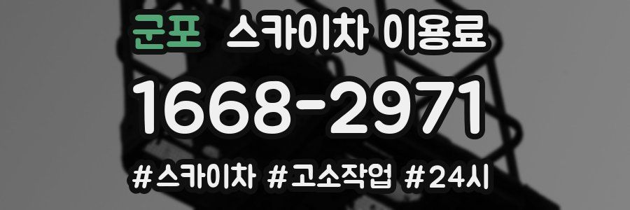 군포 스카이차 이용료