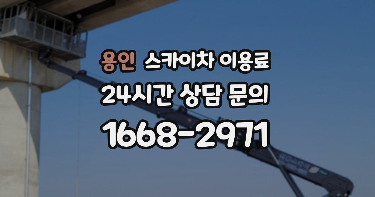 용인 스카이차 이용료