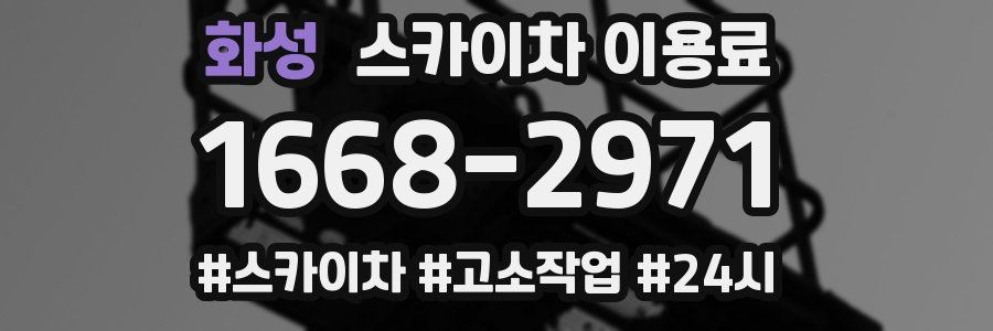화성 스카이차 이용료