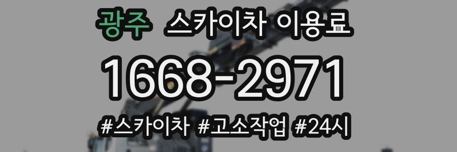 광주 스카이차 이용료