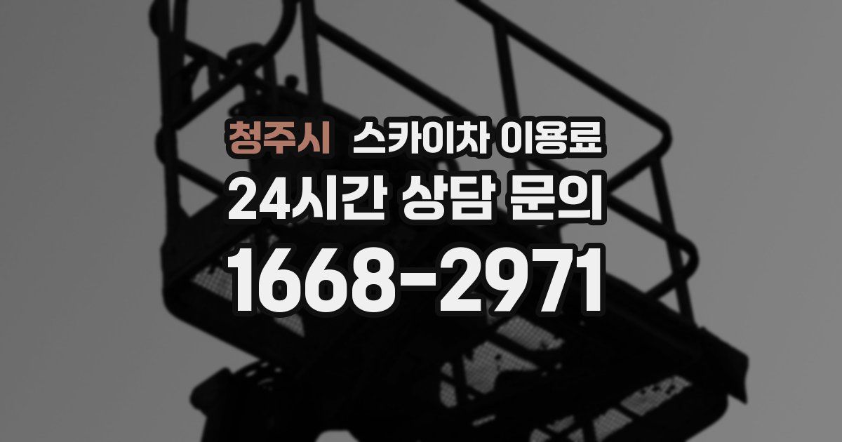 청주시 스카이차 이용료