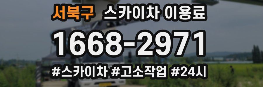 서북구 스카이차 이용료