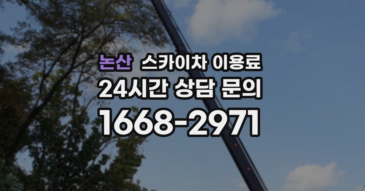 논산 스카이차 이용료