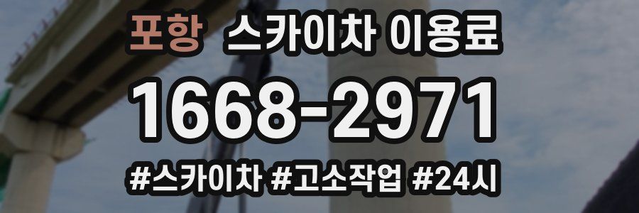 포항 스카이차 이용료