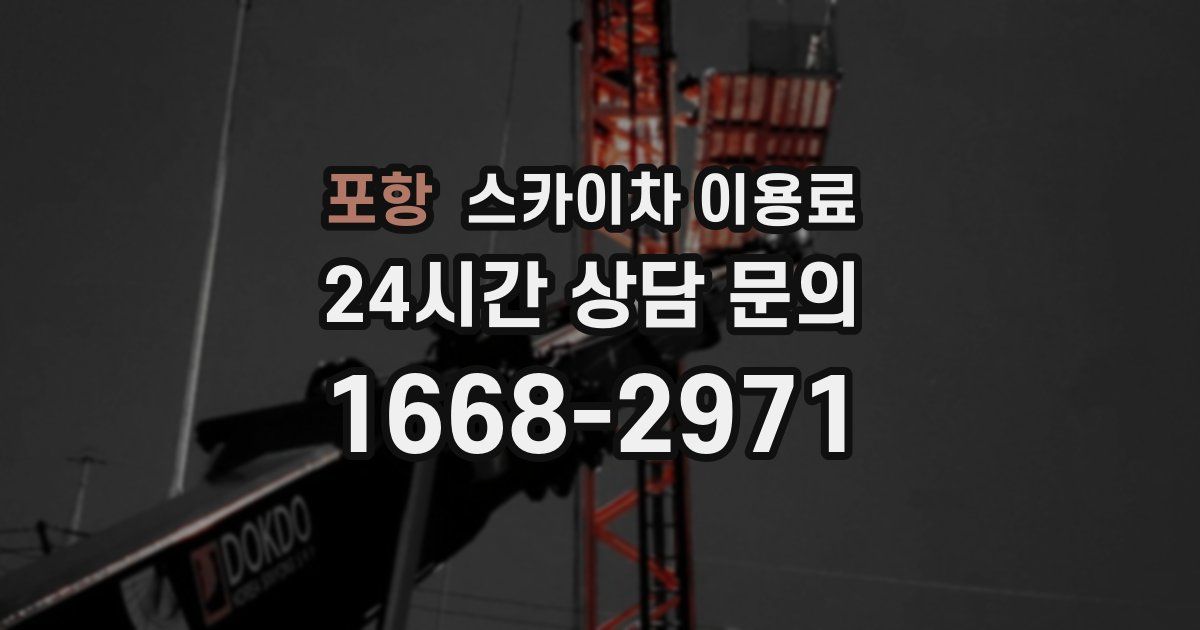 포항 스카이차 이용료