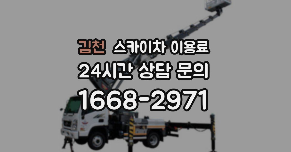 김천 스카이차 이용료