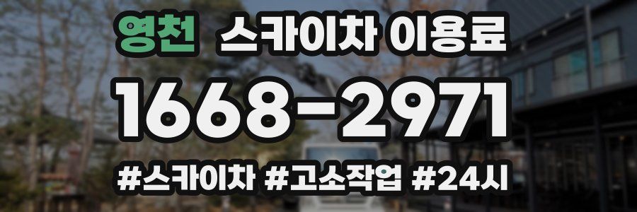 영천 스카이차 이용료