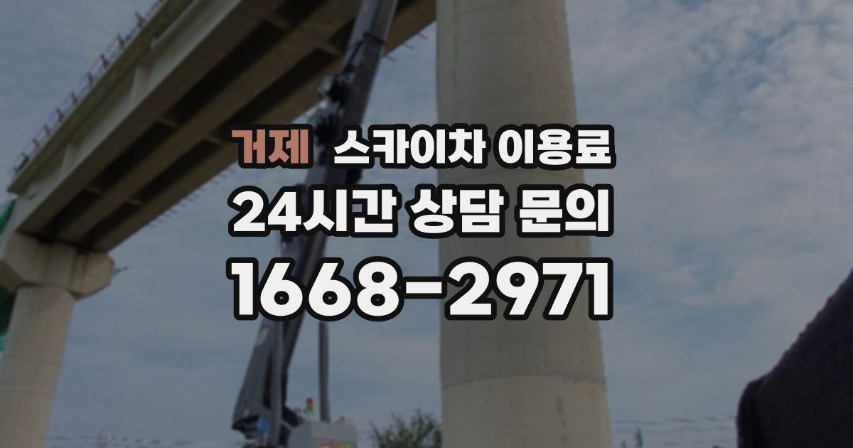 거제 스카이차 이용료