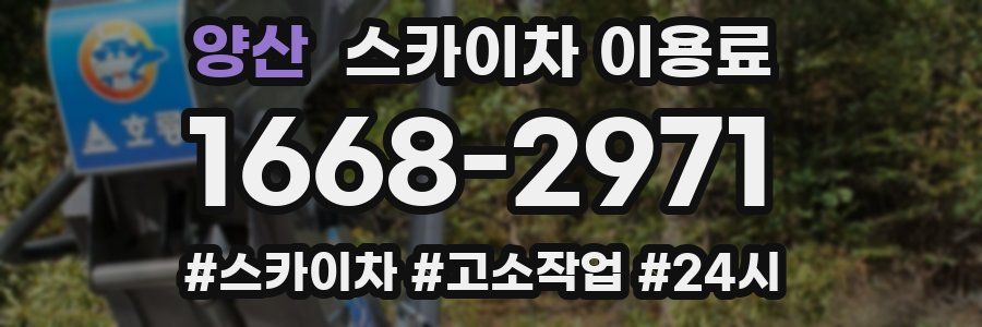 양산 스카이차 이용료