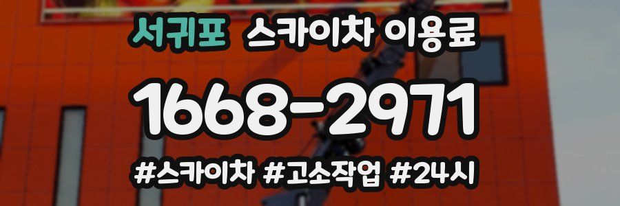 서귀포 스카이차 이용료
