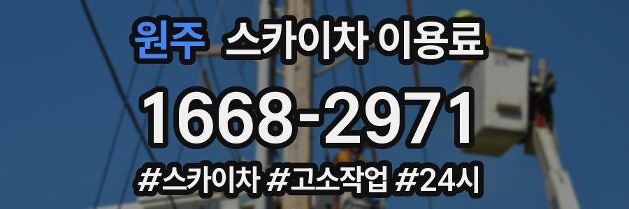 원주 스카이차 이용료