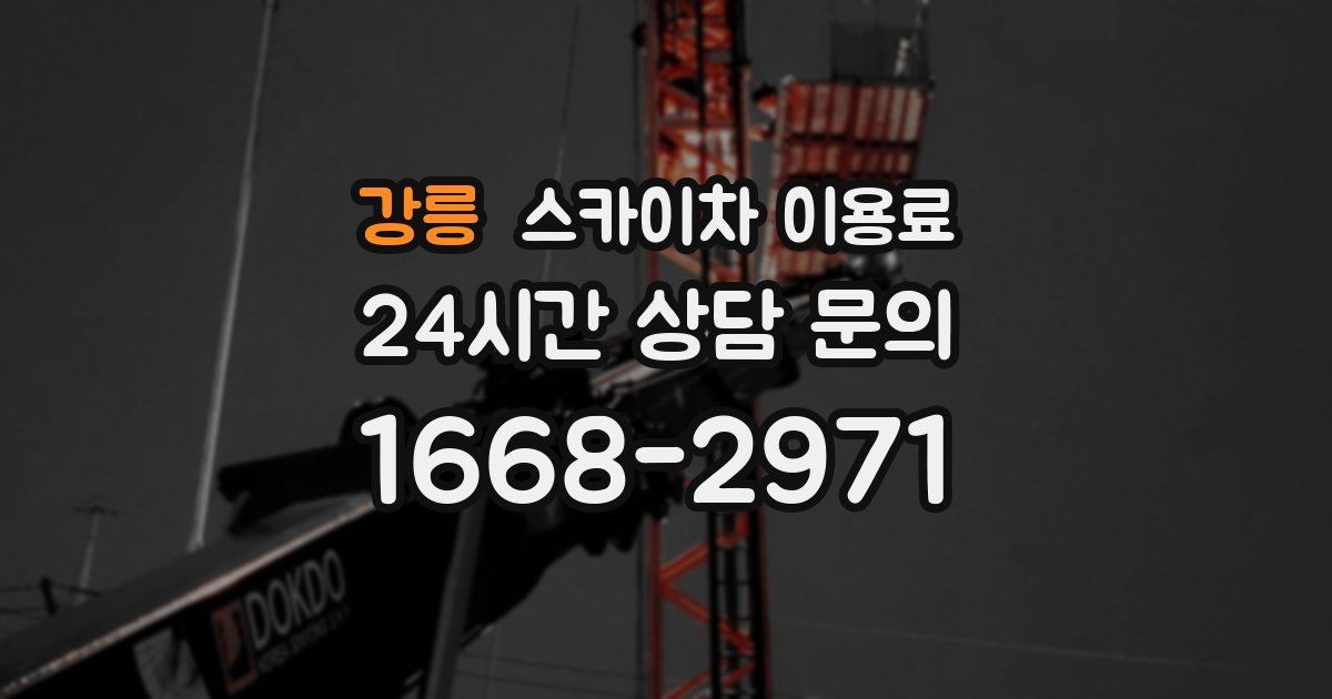 강릉 스카이차 이용료