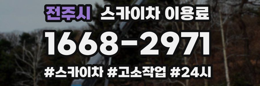 전주시 스카이차 이용료