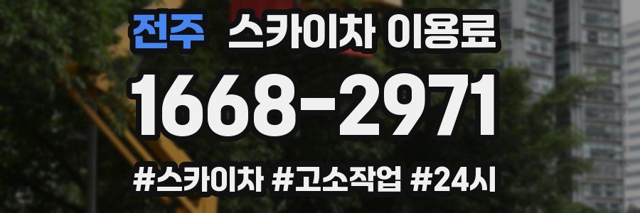 전주 스카이차 이용료