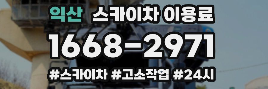 익산 스카이차 이용료