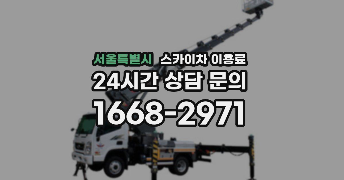 서울특별시 스카이차 이용료