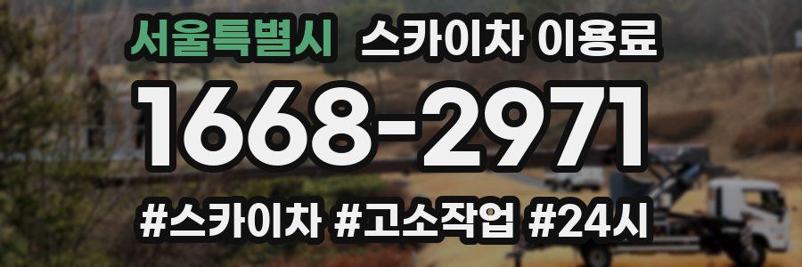 서울특별시 스카이차 이용료
