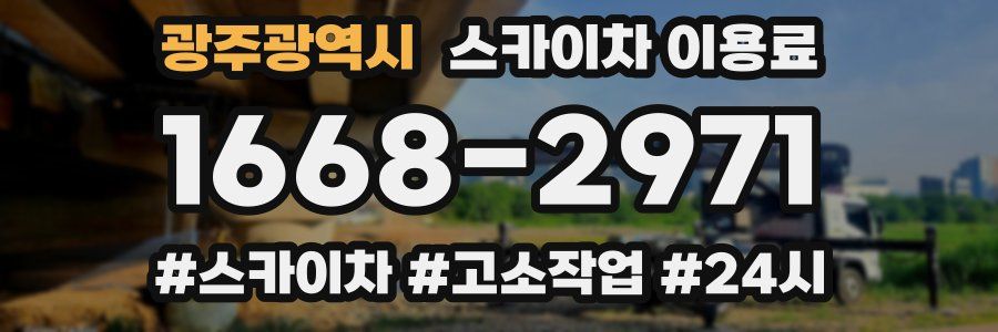 광주광역시 스카이차 이용료