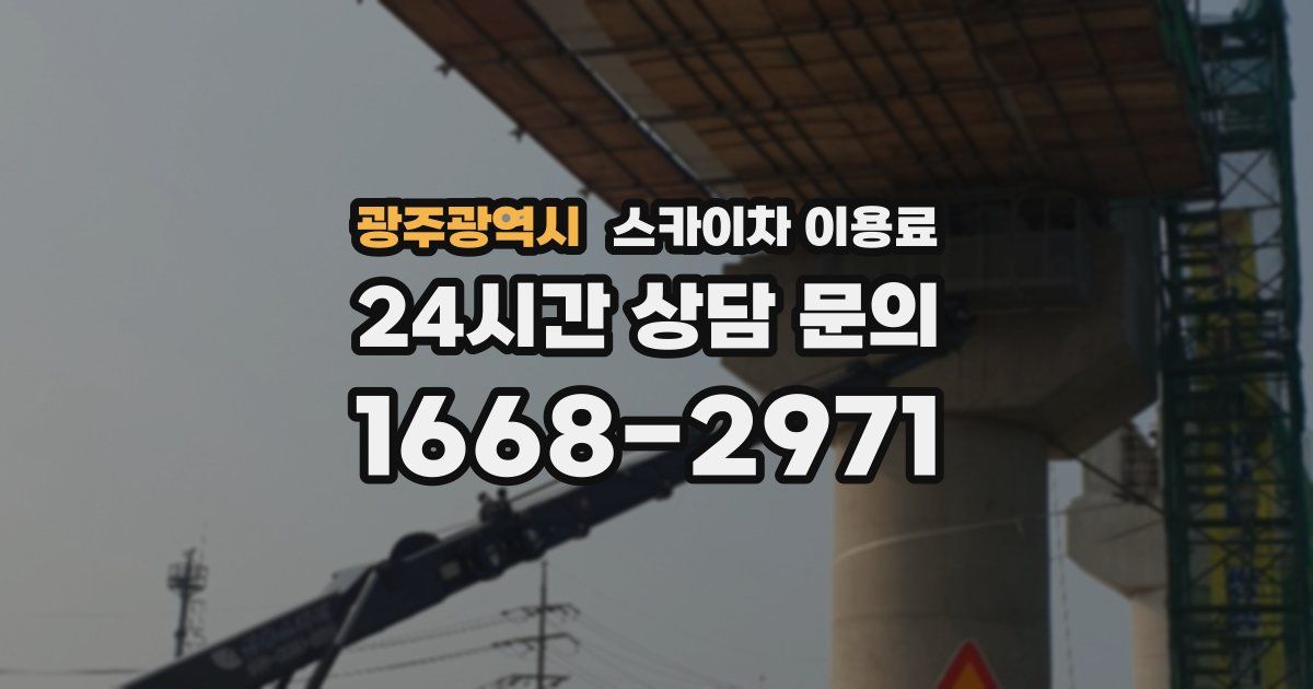 광주광역시 스카이차 이용료