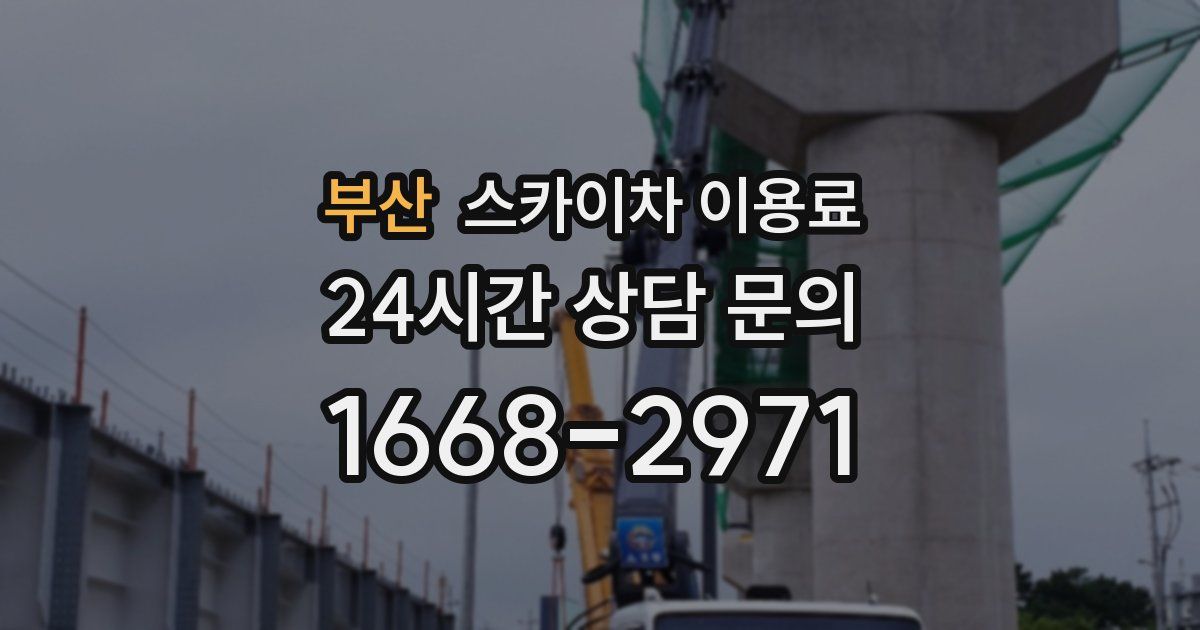부산 스카이차 이용료